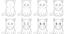 Cách vẽ mèo anime chi tiết từng bước