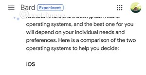 Android hay iOS tốt hơn? Bard trả lời một câu gây sốt cho các kỹ sư Google