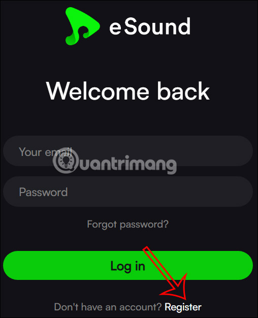 Đăng ký tài khoản eSound Music