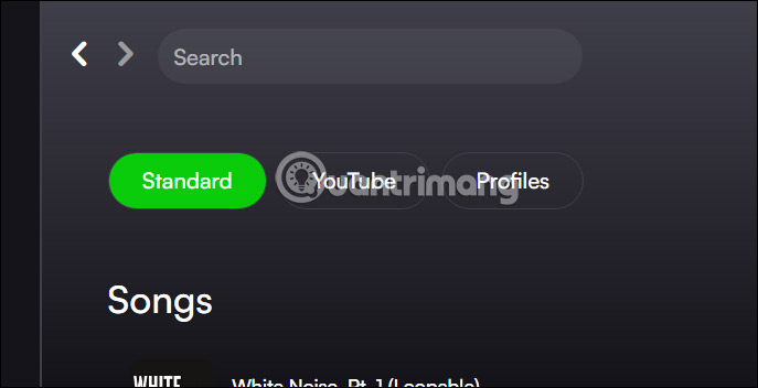 Tìm kiếm nhạc trên eSound Music