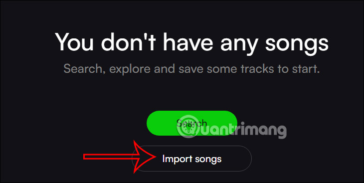 Nhập nhạc vào eSound Music