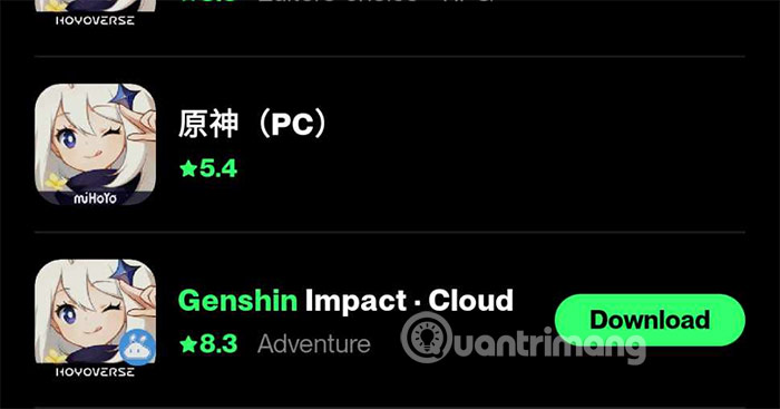 Cách tải Genshin Cloud, chơi Genshin không cần tải về