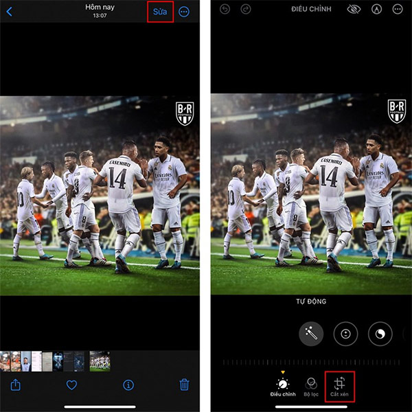 Chỉnh sửa ảnh trên iPhone 