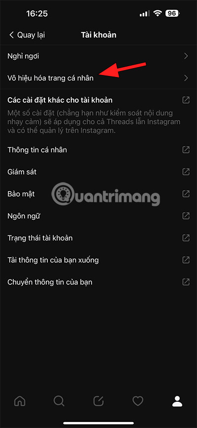 đổi tk threads 1