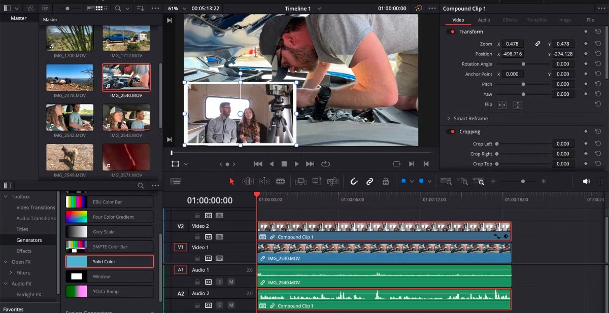 Facecam ở góc dưới bên trái