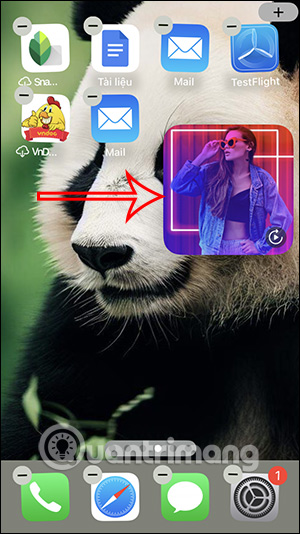 Di tiện ích ra màn hình iPhone