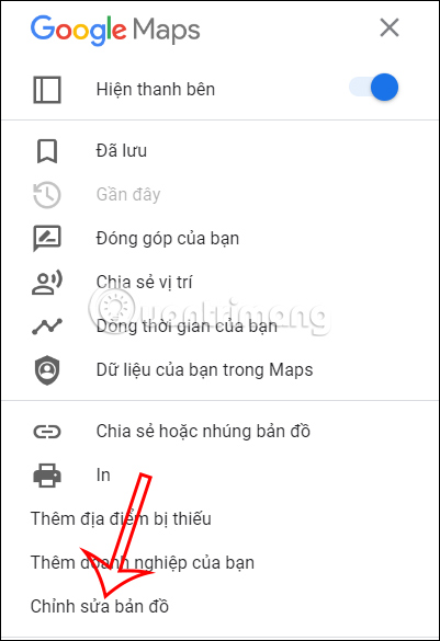 Chỉnh sửa địa điểm Google Maps trên bản đồ 