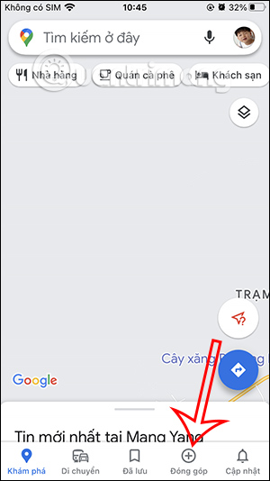 Đóng góp trên Google Maps