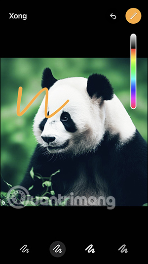 Viết vào ảnh đăng trạng thái WhatsApp