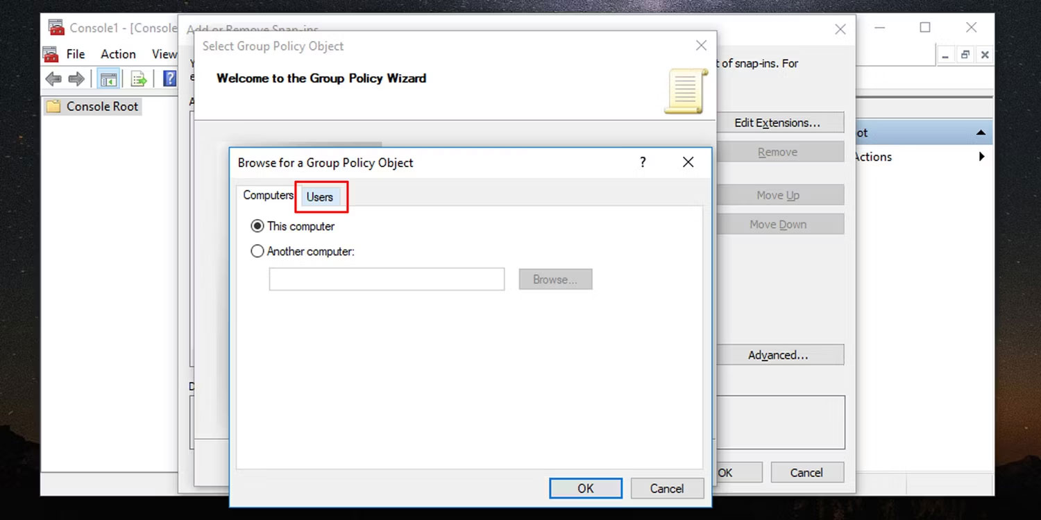 Cách áp dụng Local Group Policy cho tài khoản người dùng cụ thể trong Windows 10/11 4 Chọn group policy dành riêng cho người dùng