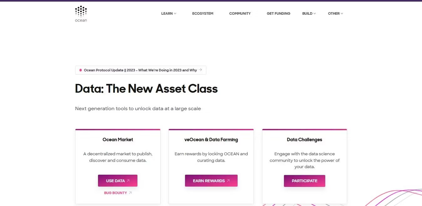 Trang web Ocean Protocol