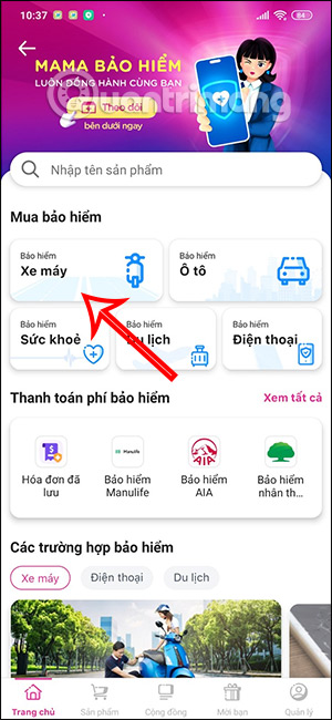 Mua bảo hiểm xe máy