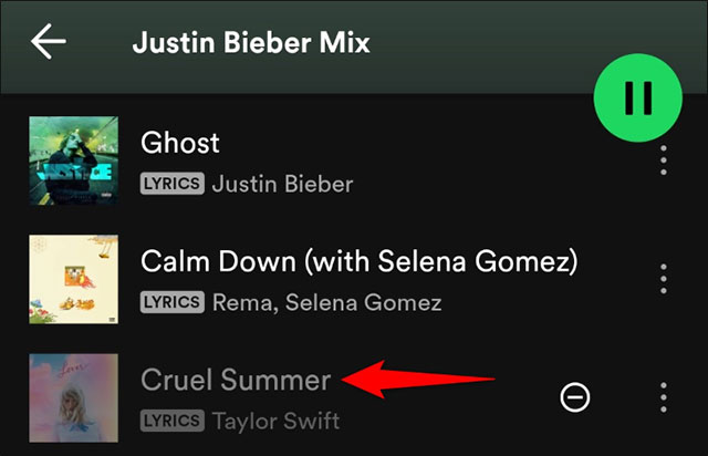 Bài hát đã bị ẩn