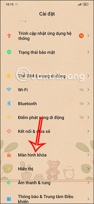Chỉnh Màn hình trên Xiaomi
