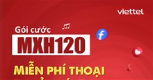 Cách đăng ký MXH120 Viettel nhận data khủng