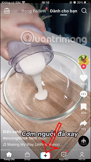 Quay video trên TikTok