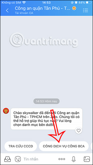 Dịch vụ công Bộ Công An
