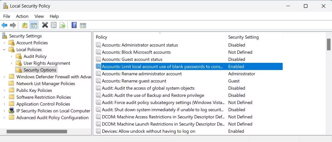 Sử dụng Security Policy để kết nối Remote Desktop mà không cần mật khẩu