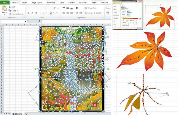 Vẽ tranh bằng excel