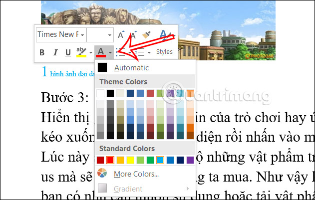 Change caption format for images in Word