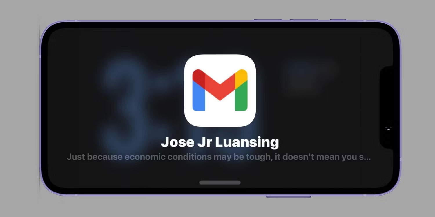 Xem trước thông báo Gmail trên StandBy của iPhone