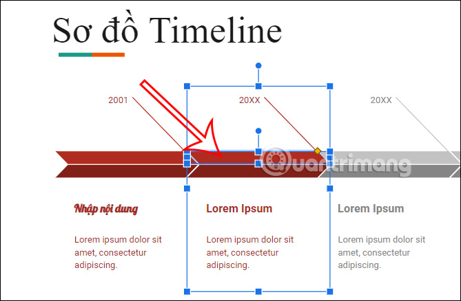 Đổi màu sắc đối tượng trong Timeline Google Slides