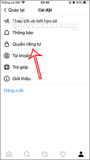 Quyền riêng tư Threads