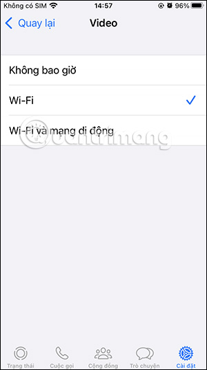Tải video WhatsApp tự động