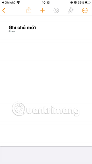 Giao diện chỉnh ghi chú trên Pages