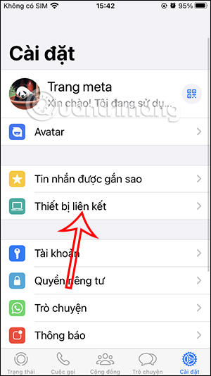 Thiết bị liên kết WhatsApp