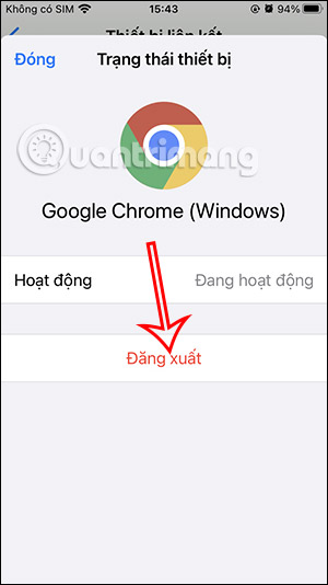 Đăng xuất tài khoản WhatsApp trên máy tính