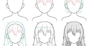 Cách vẽ tóc rối cho nhân vật trong anime/manga