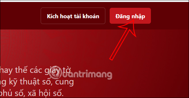Đăng nhập VNeID trên máy tính