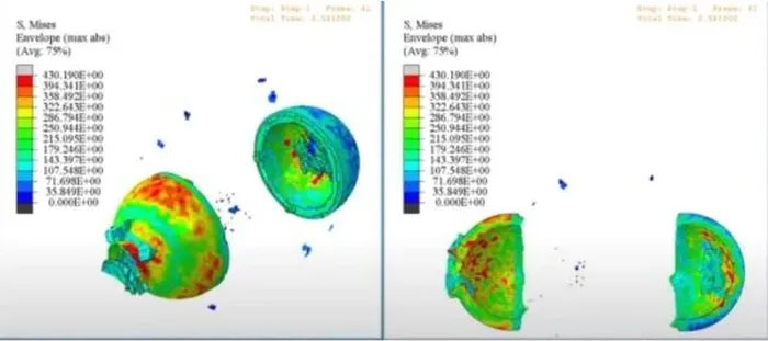 7,638 mili giây: Chưa đầy 8 mili giây, toàn bộ thân tàu bằng vỏ sợi carbon của Titan bị vỡ vụn.