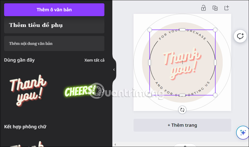 Thay đổi sticker trên Canva