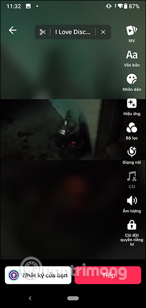 Video đã ghép trên TikTok