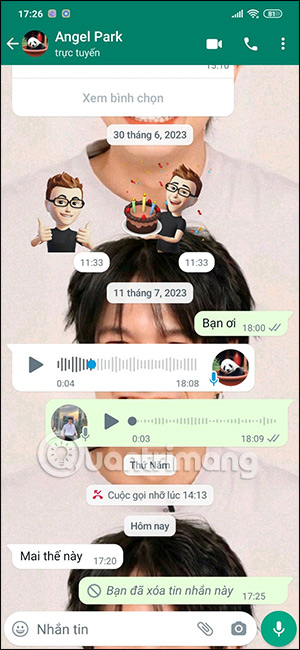 Chọn nhiều tin nhắn trên WhatsApp