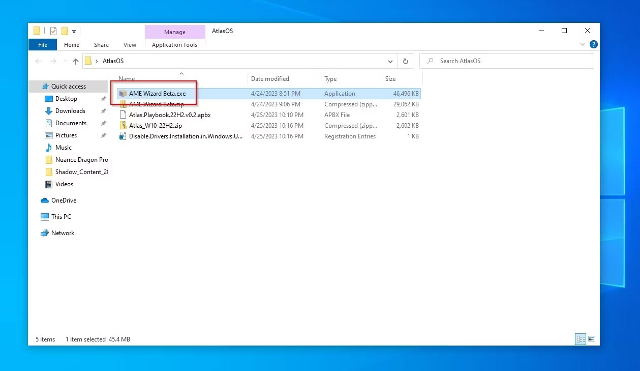 Chạy AME Wizard Beta trong Windows Explorer