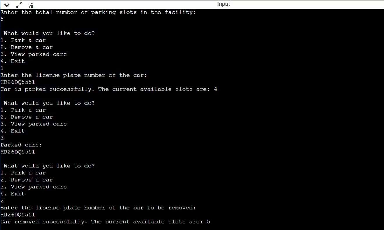 Hệ thống đậu xe bằng Java