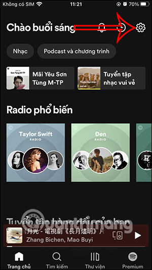 Cài đặt ứng dụng Spotify