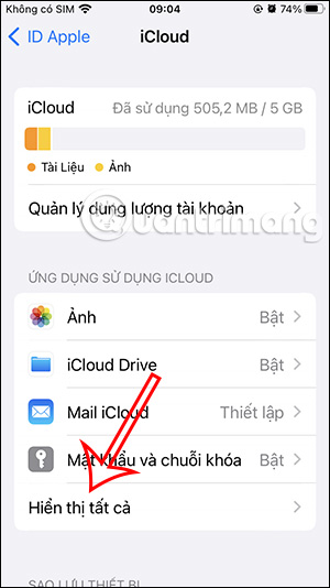 Hiển thị ứng dụng trên iPhone