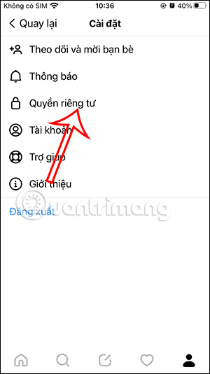 Quyền riêng tư trên Threads