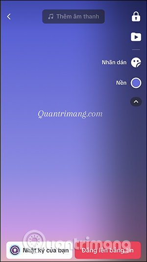 Màu nền video TikTok