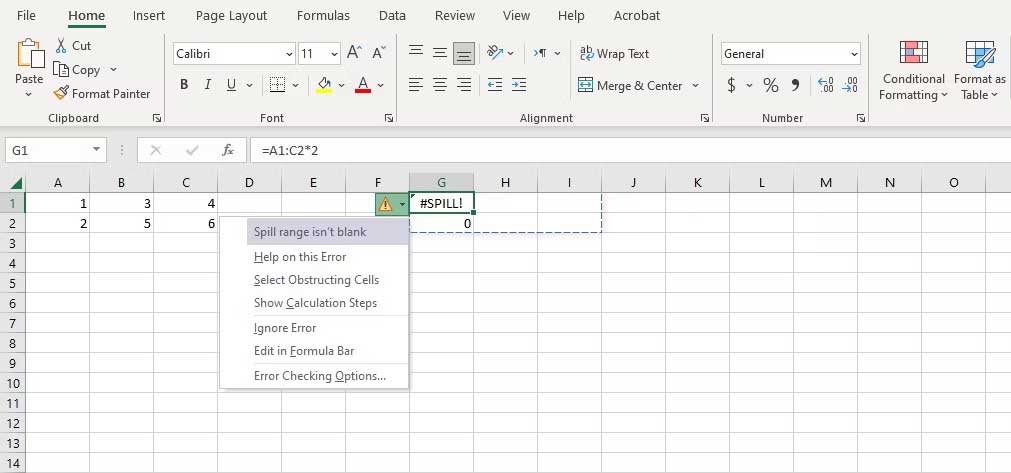 Hướng dẫn sửa lỗi #SPILL trong Excel