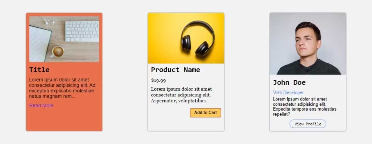 Thiết kế trang có thẻ tùy biến