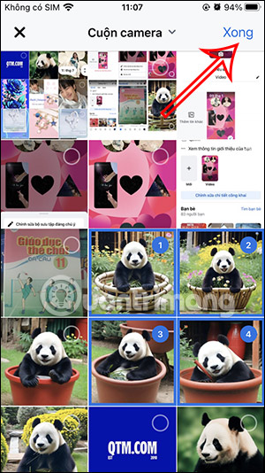 Chọn ảnh thay cho tin nổi bật Facebook