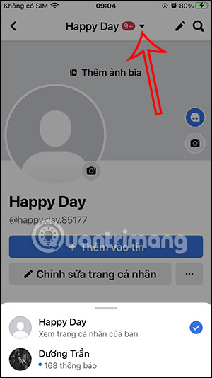Truy cập trang cá nhân Facebook 