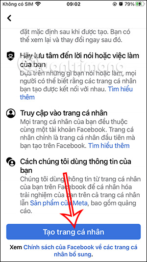 Tạo trang cá nhân Facebook