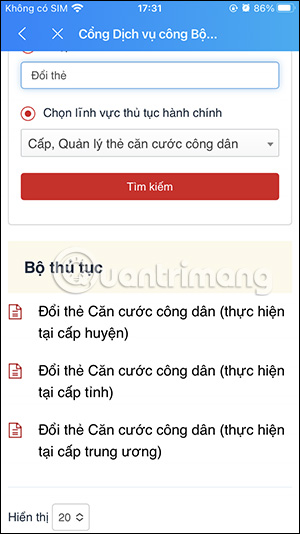 Chọn đổi thẻ CCCD ở đâu