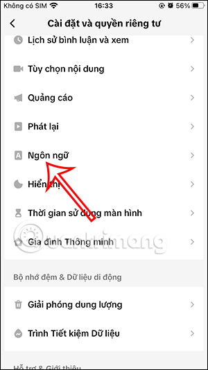Chỉnh ngôn ngữ trên TikTok